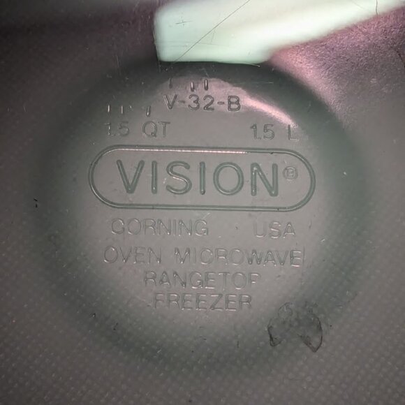 1992 Cranberry Corning Visions Covered Round Casserole 1.5qt - Picture 5 of 5